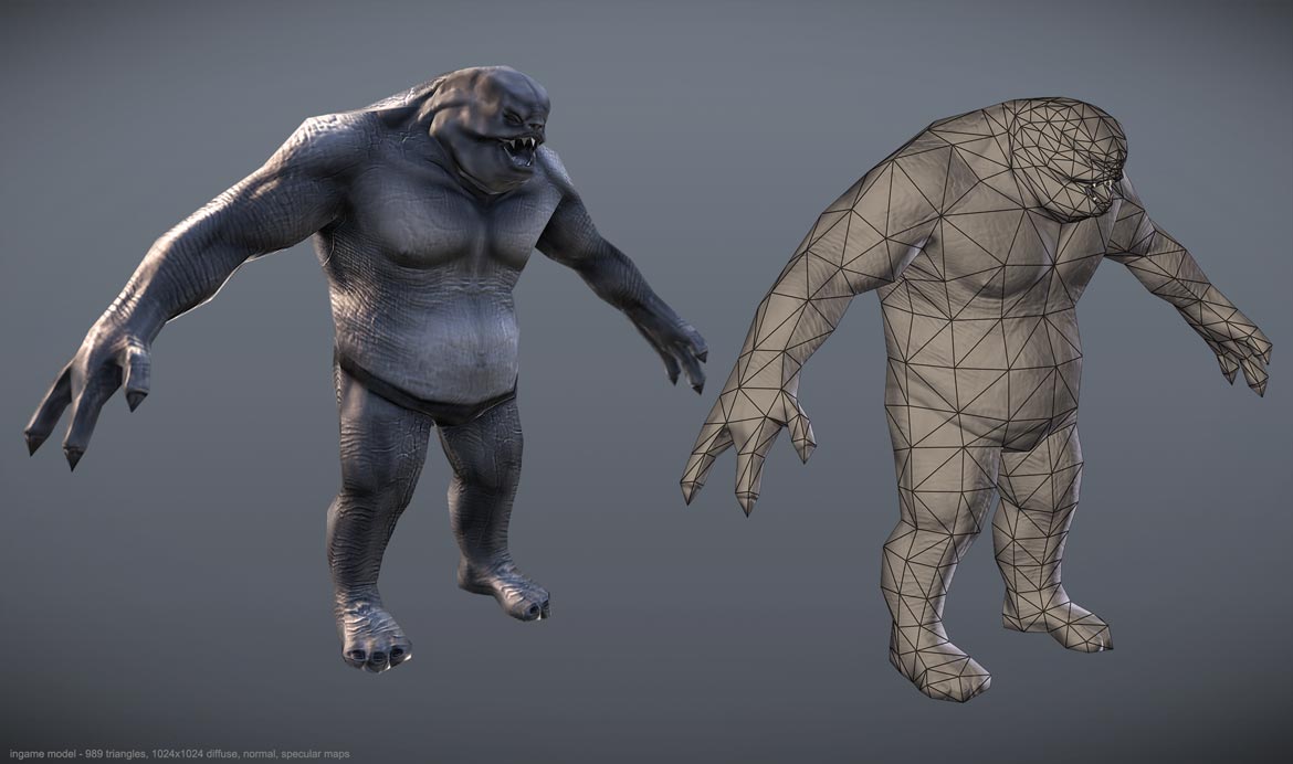 Ogre low poly model