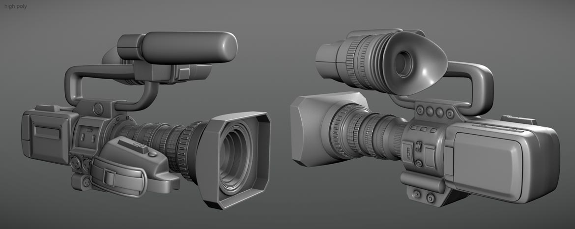 Camera 3d model high poly