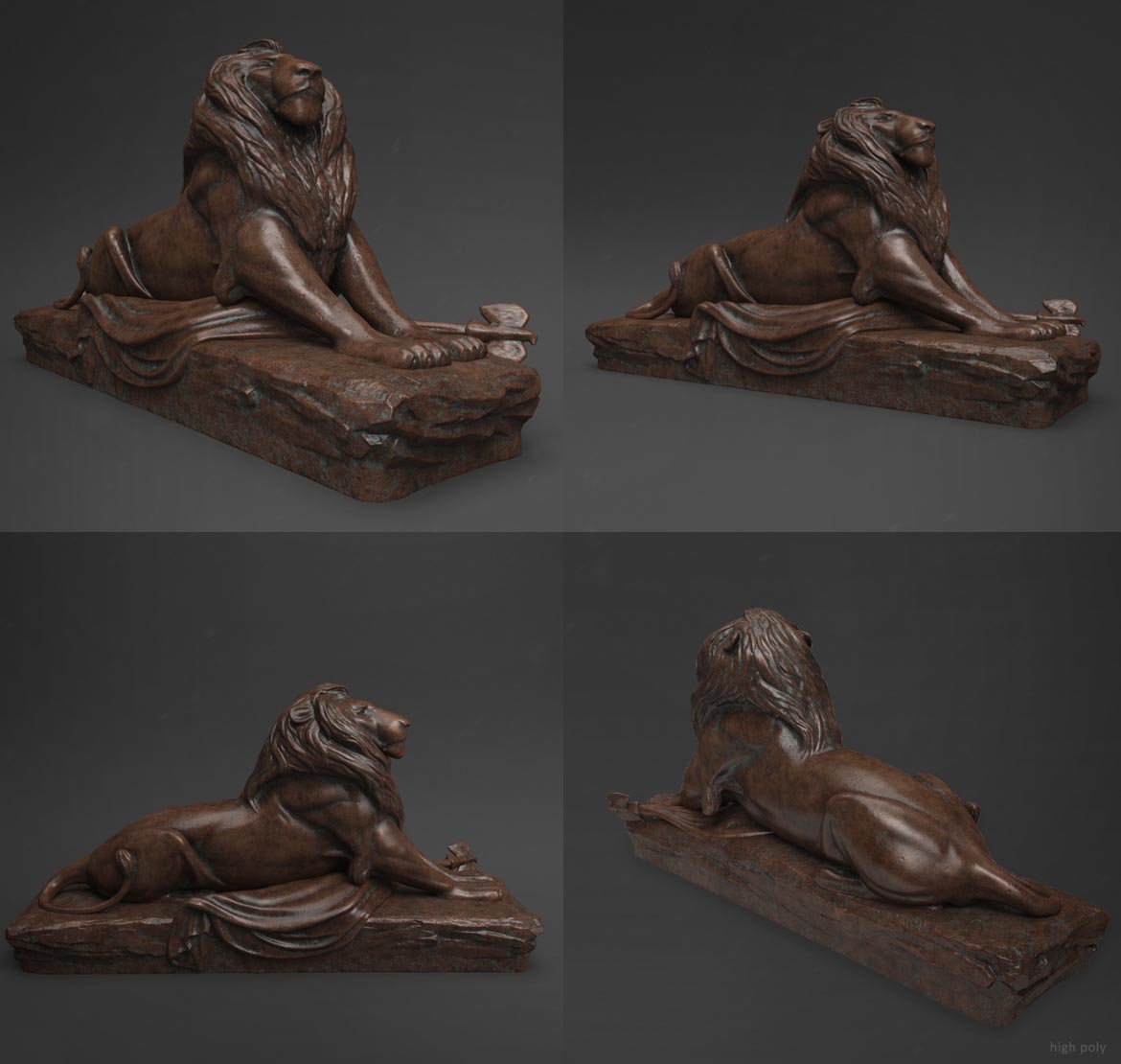 Lion sculpt