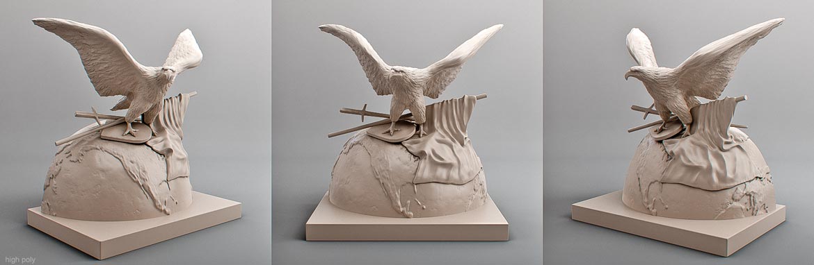 Eagle sculpt