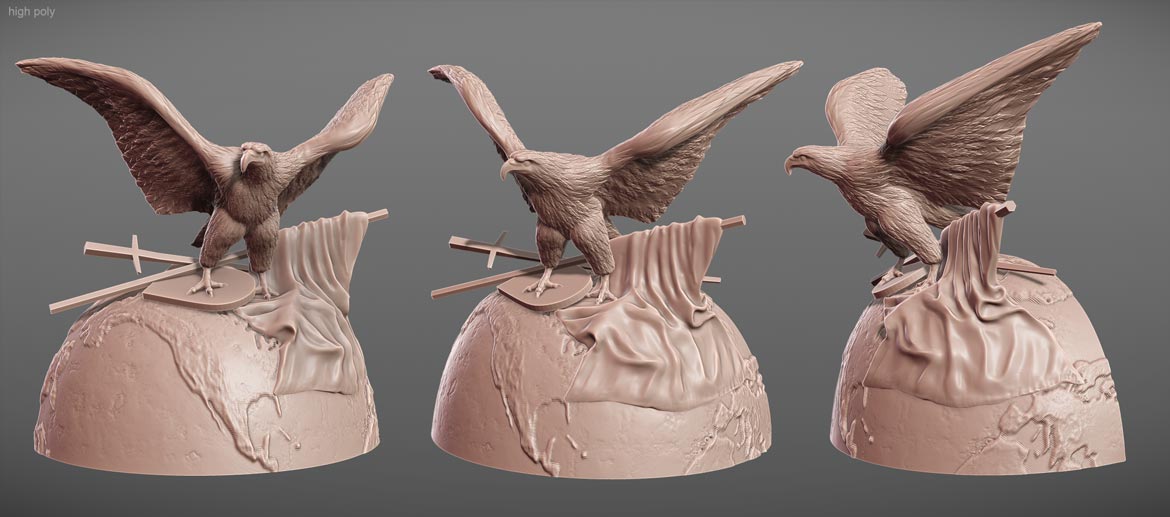 Eagle sculpt