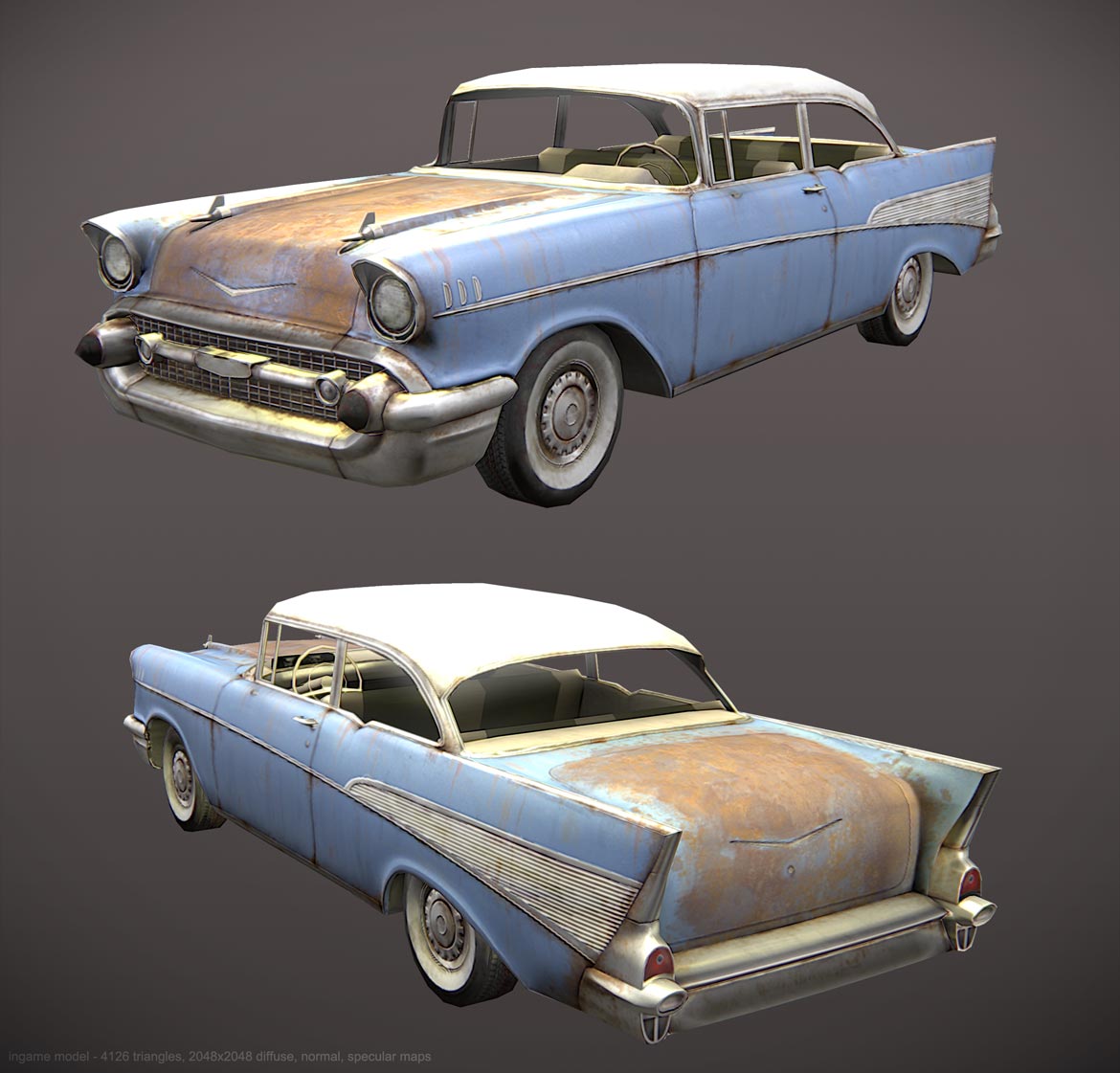 BelAir low poly 3d model