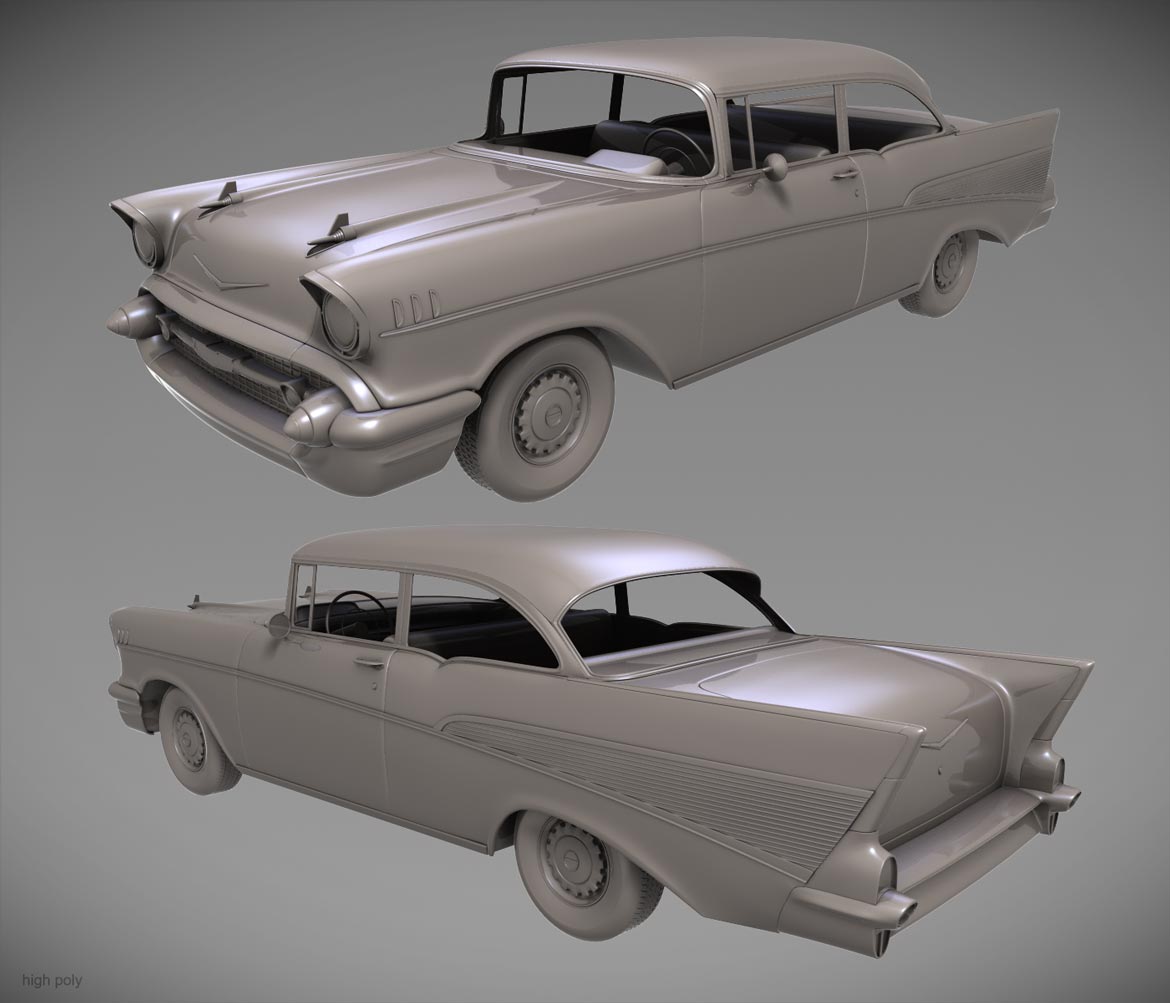 BelAir high poly 3d model