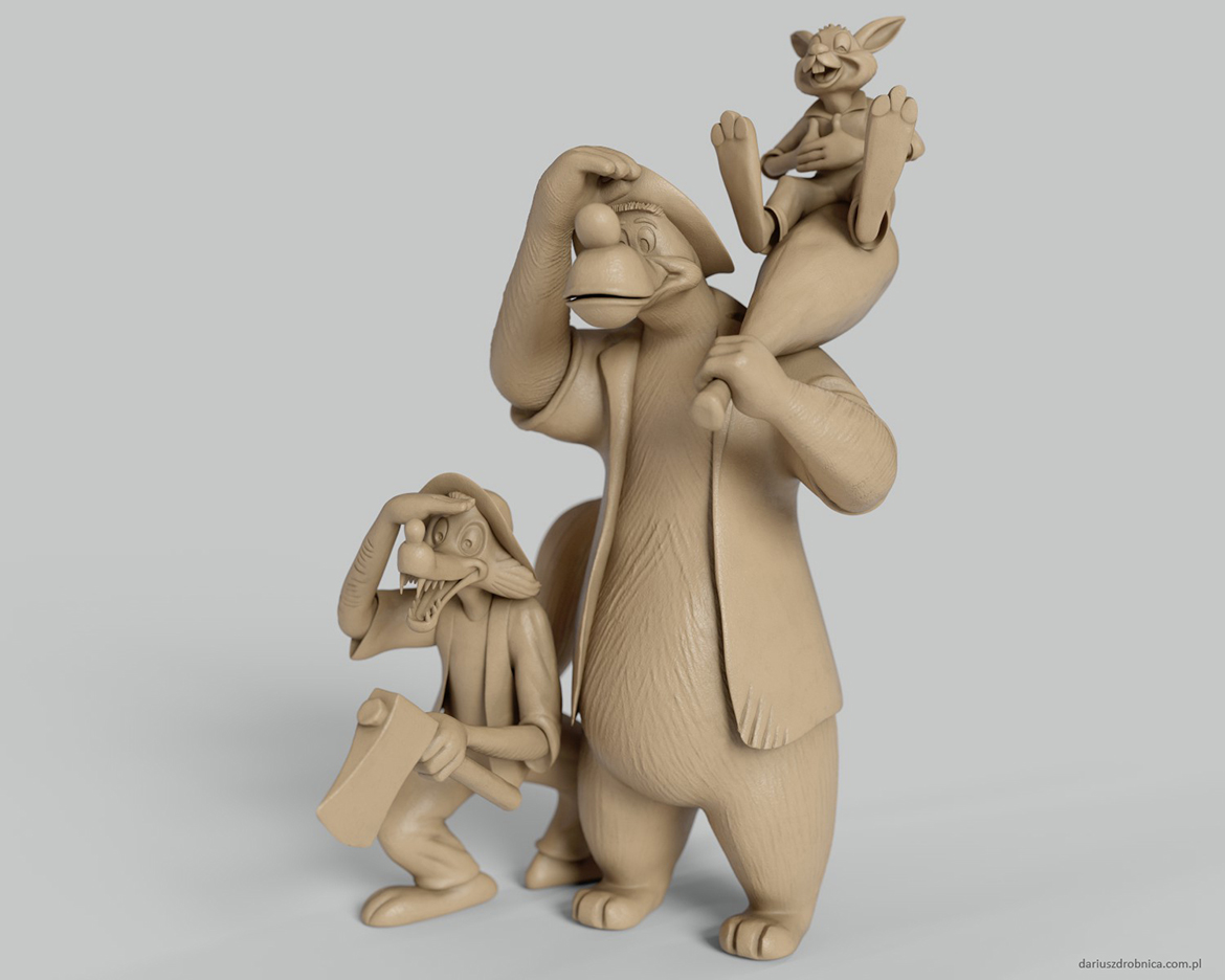 Brer Bear high poly sculpt