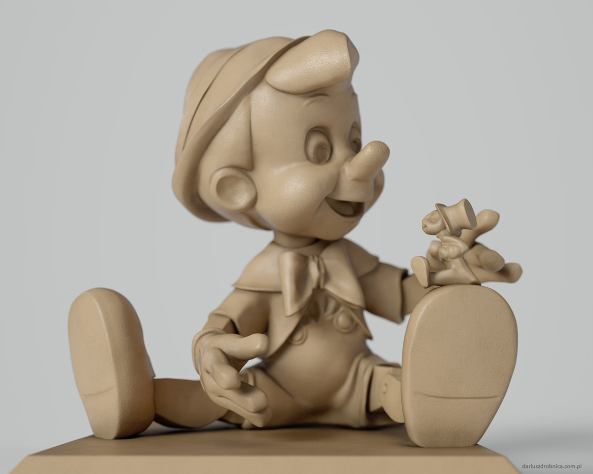 pinnochio high poly sculpt