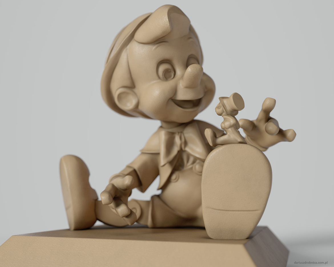 pinnochio high poly sculpt