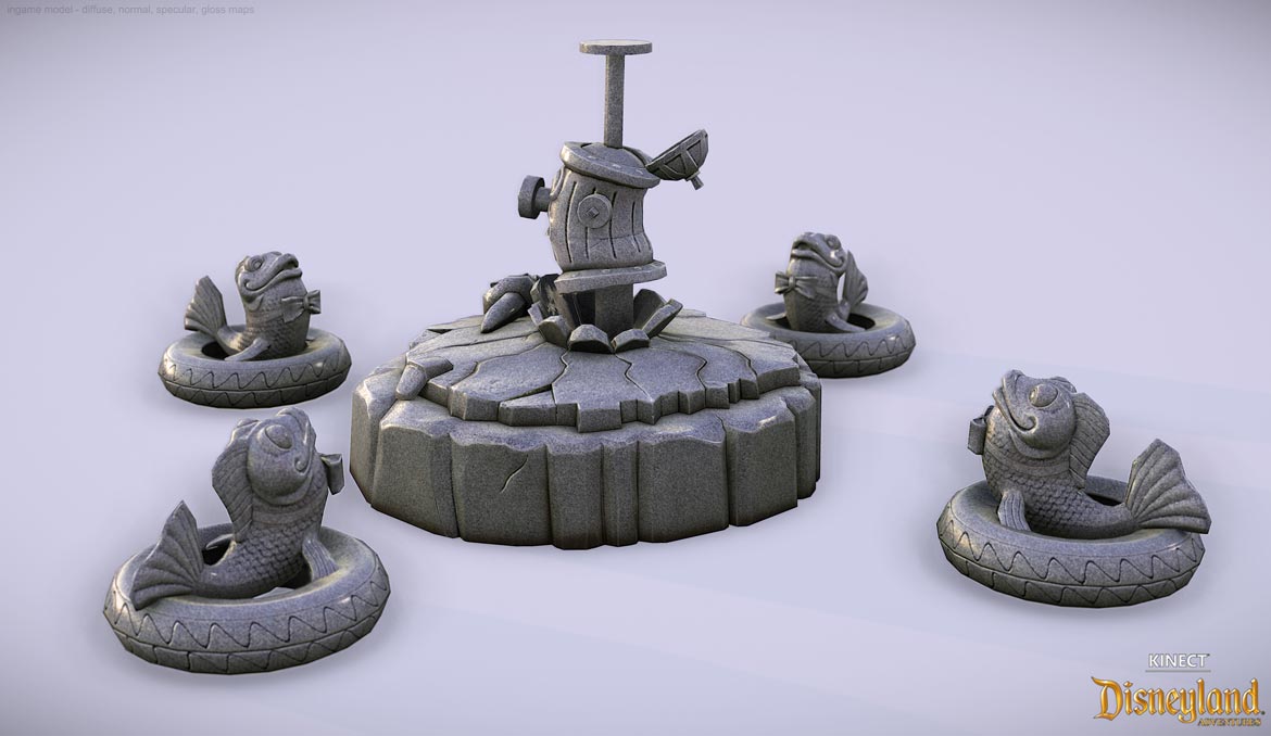 Roger Rabbit Fountain high poly sculpt