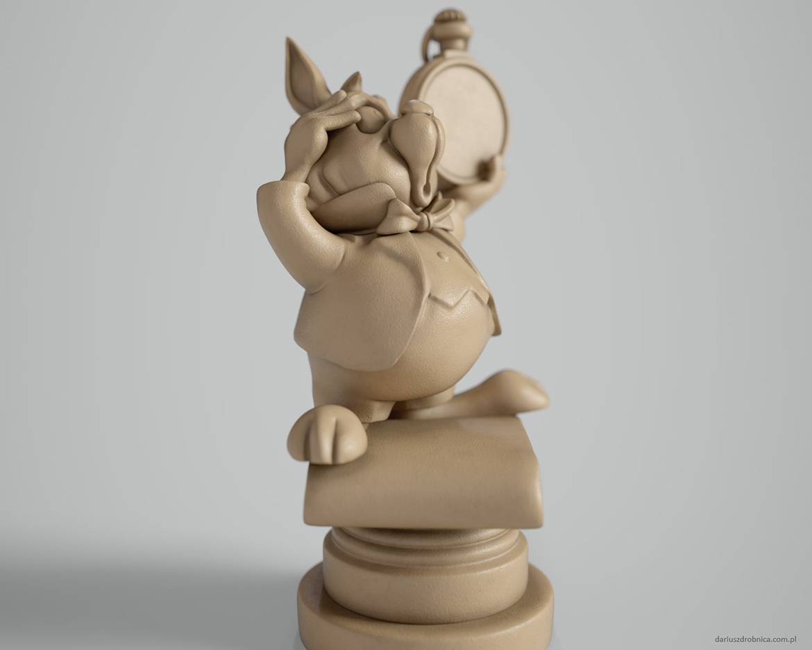 White Rabbit high poly sculpt