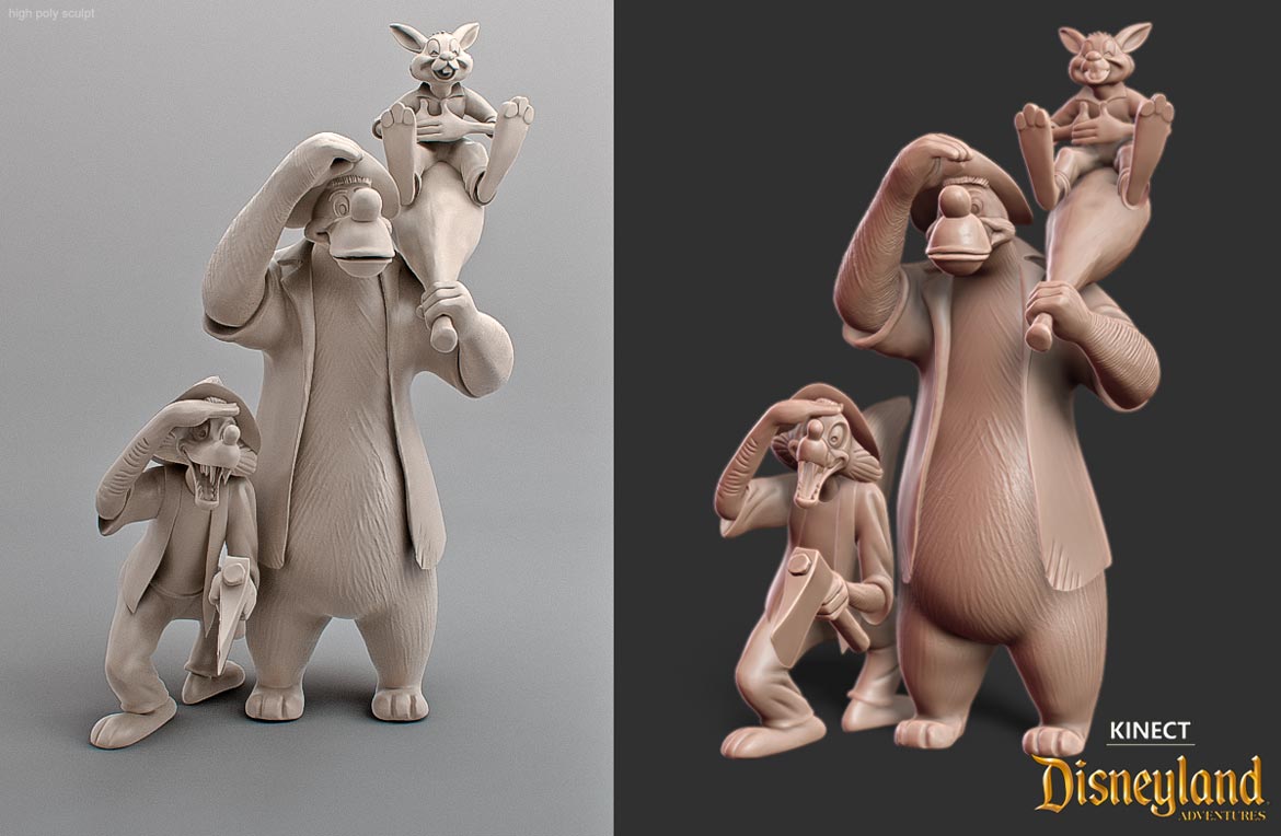 Brer Bear high poly sculpt