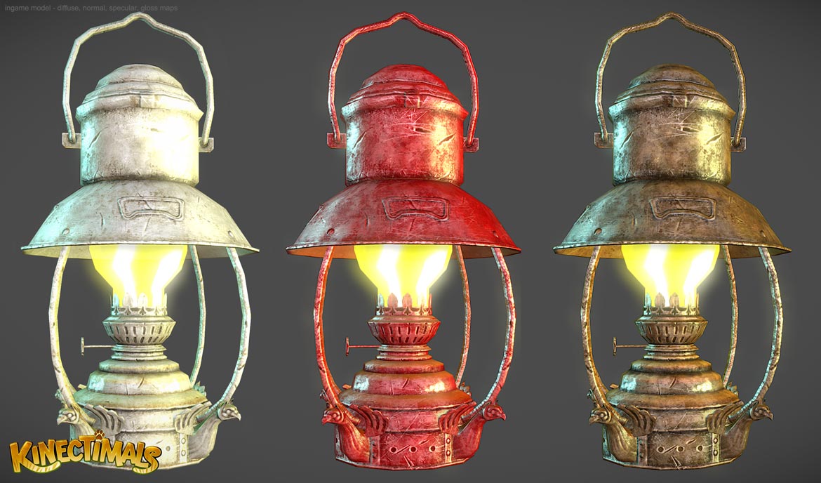 Kinectimals - low poly lamps