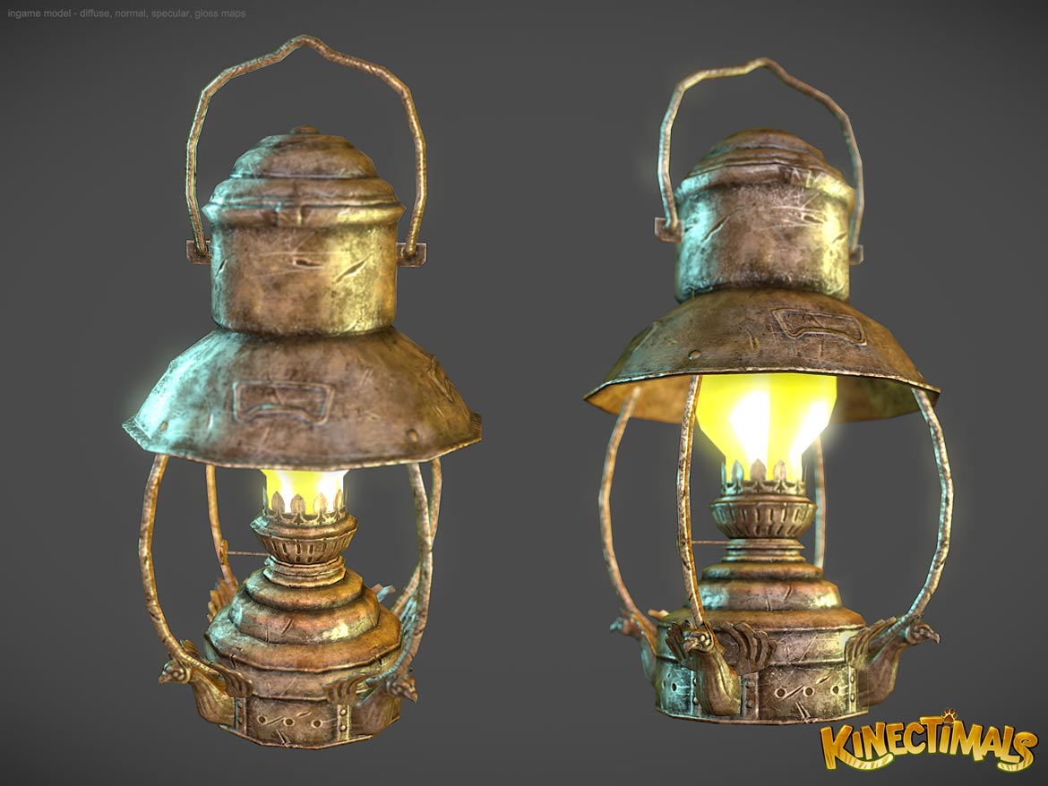 Kinectimals - low poly lamps